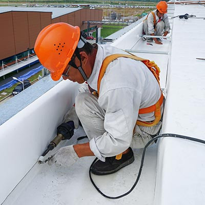 Réparation de fuite toiture – Chantier Décathlon