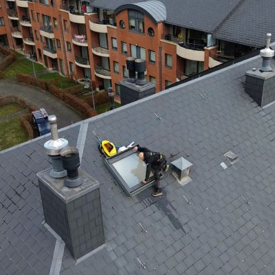 Inspection toiture immeuble à Gembloux (Namur)